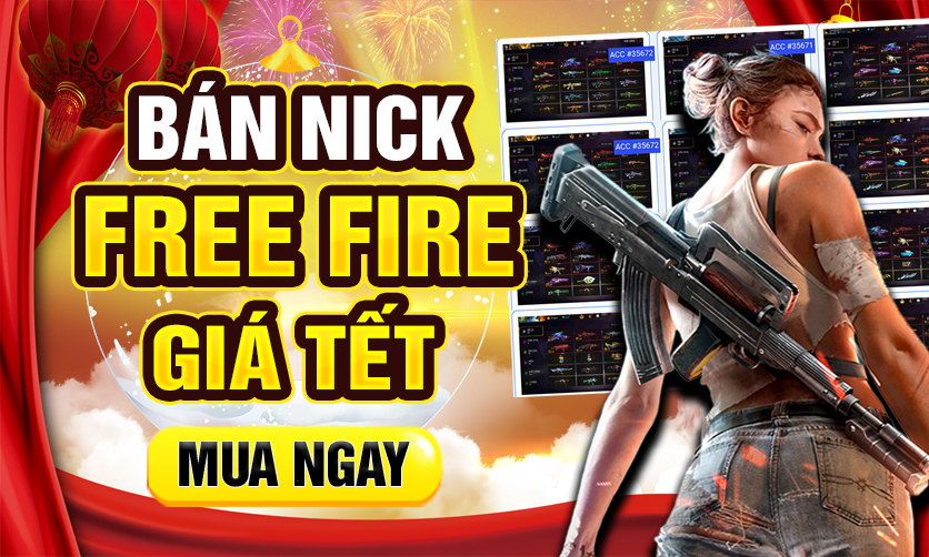 Nick Free Fire Siêu Vip Giảm Giá 50%